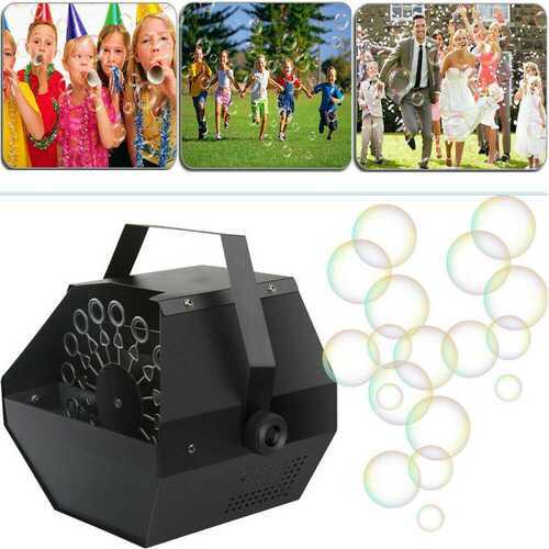 Electric Bubble Blower Machine Maker DJ Disco Club Children Party Wedding Show