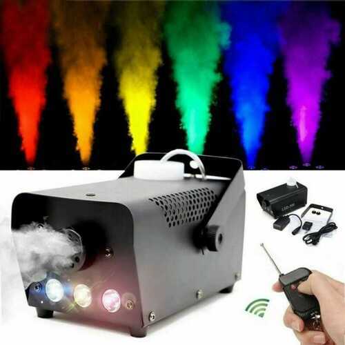 500W RGB LED Smoke Machine Fog Effect Wireless Remote Control Christmas DJ Party