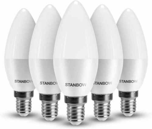 E14 LED Candle Bulbs, STANBOW C37 SES Small Edison Screw 5W,...