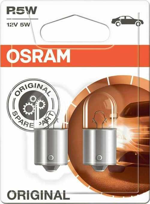 OSRAM Original 12V R5W halogen auxiliary lights 5007-02B in double blister -...