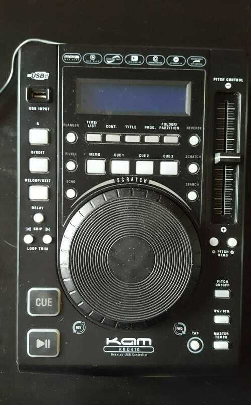 KAM KHD410 USB Scratch Media Player CDJ - Working and Tested in original Packaging