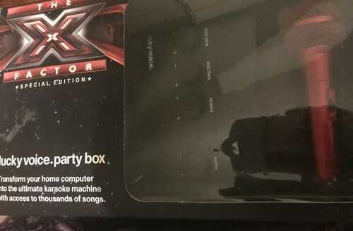Lucky Voice Party Box X-Factor Special Edition Karaoke Includes Red Microphone