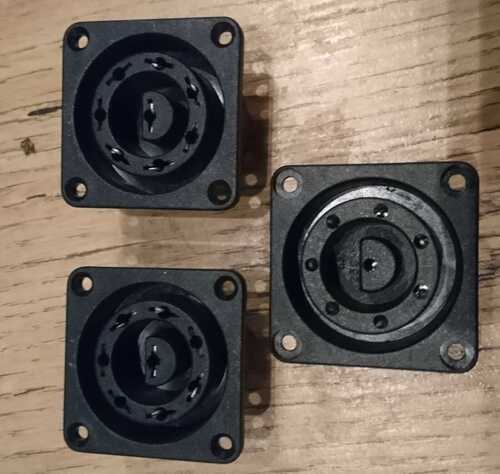 3x 8 pin Bulgin panel chassis socket. Power connector. Disco DJ lighting