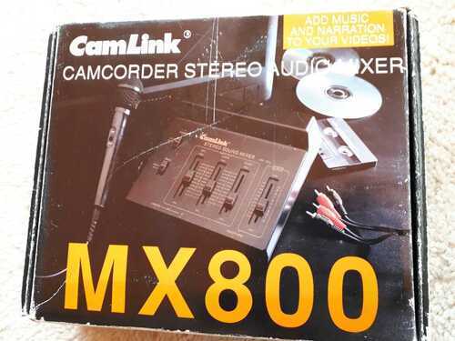 Vintage MX800 CAMLINK CAMCORDER STEREO AUDIO MIXER - USED