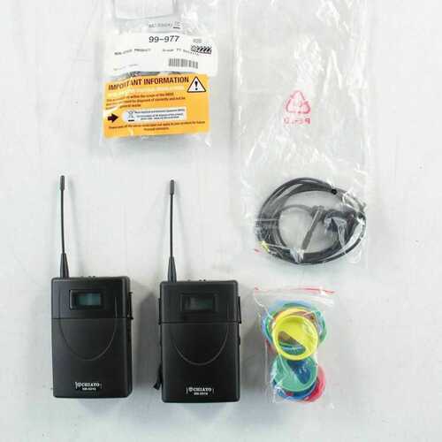 Chiayo SM-5016 Beltpack Transmitter MC-15X Tie Clip MC-520X Lavalier Microphone