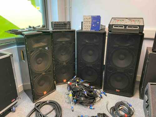 Whole lot of PA speakers