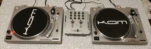 Kam DDX 750 Direct Drive Package - Including 2 decks and mixer - Boxed