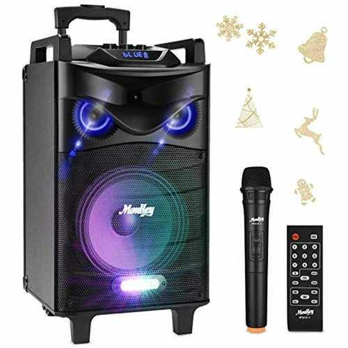 Moukey Portable PA Speaker System Karaoke Machine Peak Power 520W 10