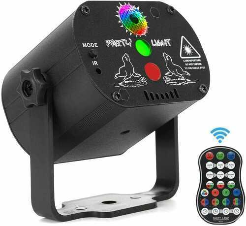 Rechargeable Led Laser Party Disco Stage Projector DJ RGB Light Remote Control