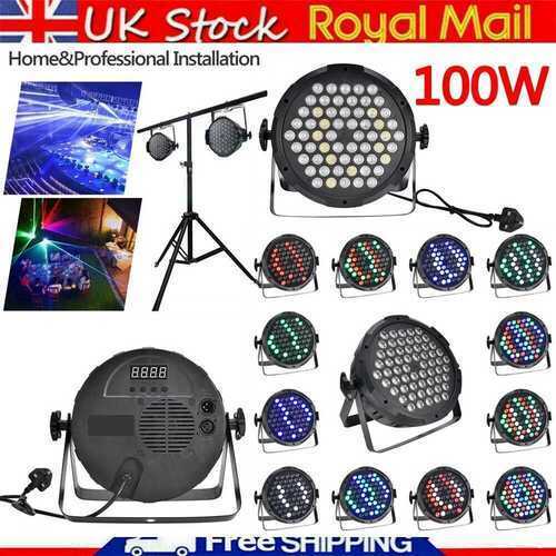 100W 3RGB LED Beads Mini Stage Club Light DJ Disco Party KTV Projector Lighting