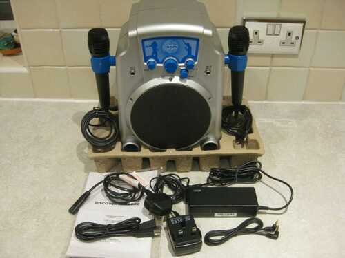 ION KARAOKE SYSTEM TWO MICROPHONES COST 80 ON AMAZON EXCELLENT CONDITION