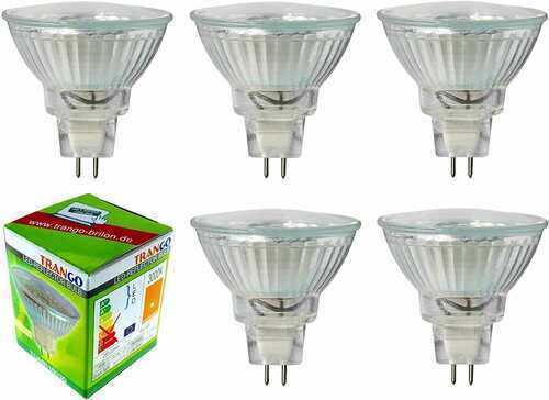 Trango Set of 5 LED Bulb with MR16 Socket 5TGMR16030 for Replacement Halogen...