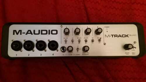 M AUDIO M TRACK QUAD, M AUDIO BX5D AND M AUDIO KEYSTATION MINI 32 SET