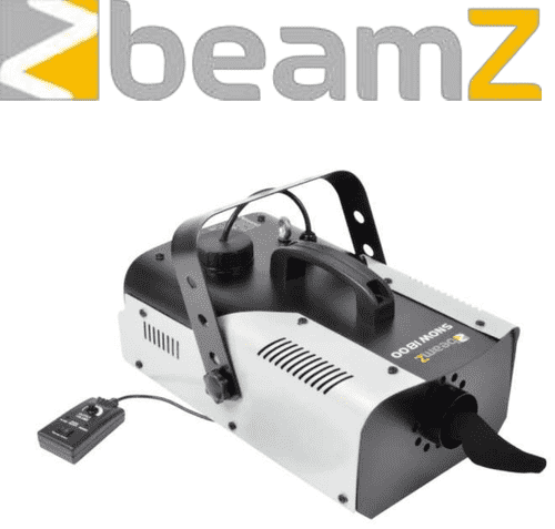 Beamz 160.563 SNOW1800 Snow Machine1800W, DMX + Wired Remote, Great for Xmas