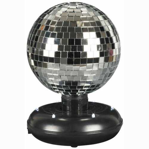 Battery Operated LED Dance Disco Lamp DJ Ball Rotating Mirrored Light