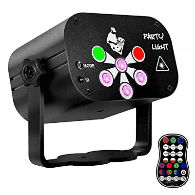 Disco Lights Party Light, PHADAP Sound Activated DJ Stage Lights Led Stage with