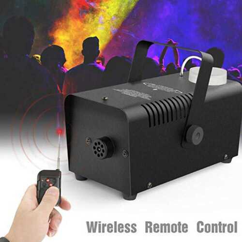 400W Smoke Machine Fog Mist Effect Christmas DJ Party Disco Coloured Flame