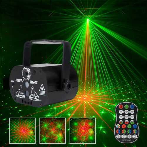 60 Patterns Laser Projector RGB LED USB Stage Light Party Club Disco Lamp Gift