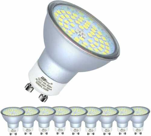 10 Packs 4W GU10 LED Bulbs Warm White Spot Lights Energy Saving