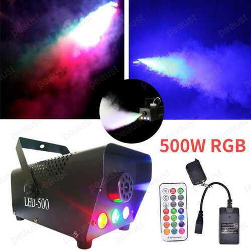 RGB LED 500W Wireless Fog Machine Wedding KTV Disco Party Stage Smoke.Machines