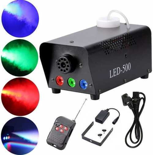 RGB LED Fog Machine Smoke Machine 500W Remote Control DJ Disco Party Christmas