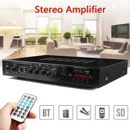 1000W Home Digital Bluetooth Stereo Amplifier HIFI Remote Control 5CH FM USB EA