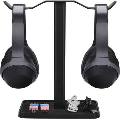 [Super Stable] UniversalDual Headphones Stand for Desk-Gaming Headsets HolderPre