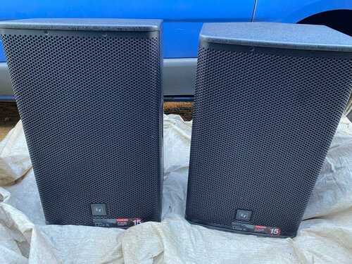 2 x Electro-Voice EV Live X ELX115P 1000W Active Powered PA Speakers with Covers