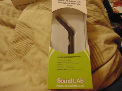 SOUNDLAB 3.5MM JACK MICROPHONE WITH STAND