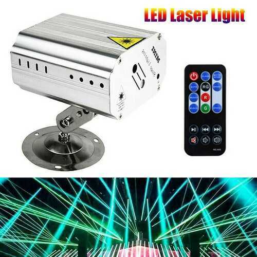 RGB LED Stage Lighting Laser Projector Moving Disco Party Club DJ Light w/Remote