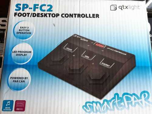 QTX LIGHTING FOOT / DESK TOP CONTROLLER SP-FC2 POWERED BY PAR CAN