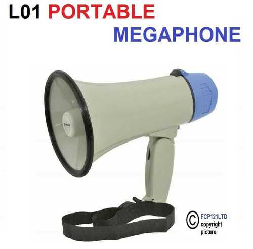 Adastra L01 Portable Megaphone - 10W Indoor Outdoor Events Public Speaking New