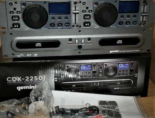 Gemini CDX-2250i Pro DJ Dual Twin 2x CD Player + 2x USB + MP3 19