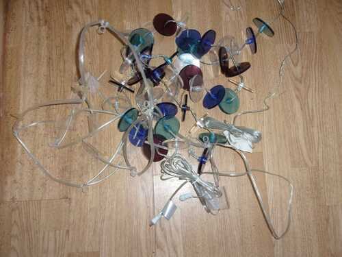 Ikea vintage type T0324 disco blue string lights