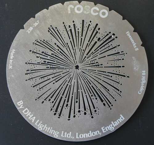 DHA Rosco 267 Fireworks II STEEL GOBO 4