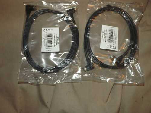 A pair of mixer twin cd deck control cables for numark etc 8 pin mini din new