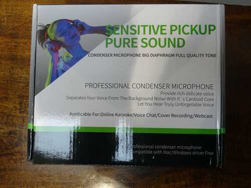 Boxed Sensitive Pickup Pure Sound Condenser Microphone USB