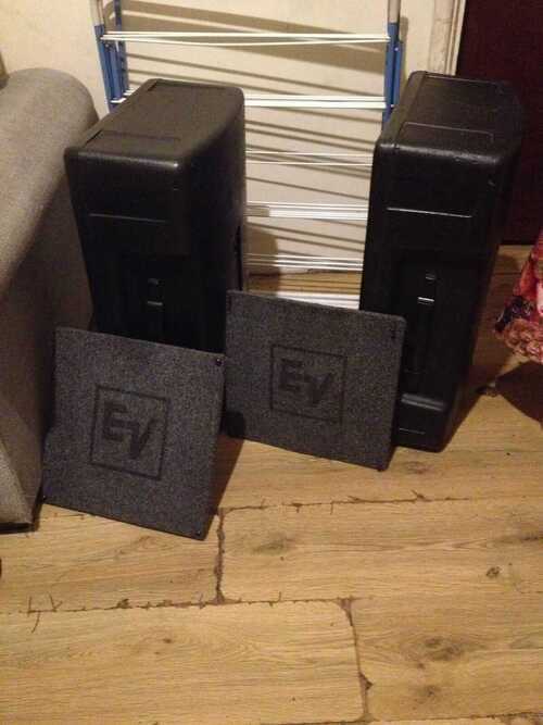 2 Electro voice speakers St 200 ,empty boxes ,+  crossover,  8 ohms , pair