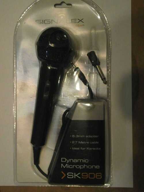 NEW sealed package dynamic hand held microphone with cable and adapter