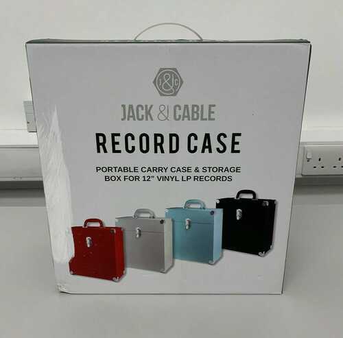 Jack and Cable White / Silver Record Case for 12