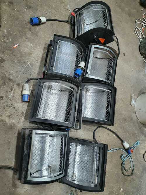 theatre/stage flood/wash 1000w lights X7