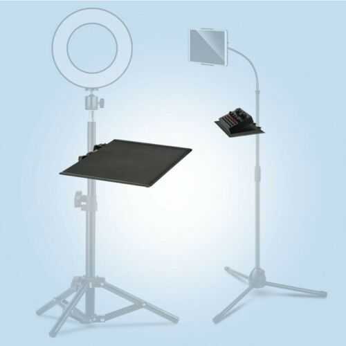 V8 Card Tray Shelf Metal Support Plate Microphone Tripod Shelving Holder #AF