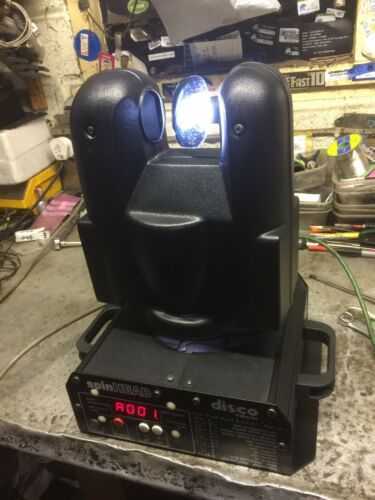 4 x Disco Tech Spin Head Scanner Scan moving head hti 150w lamps dmx Club Dj