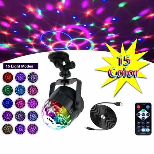 LED Galaxy Starry Night Stage Light Projector Star Sky Party Decor+ Remote Lamp