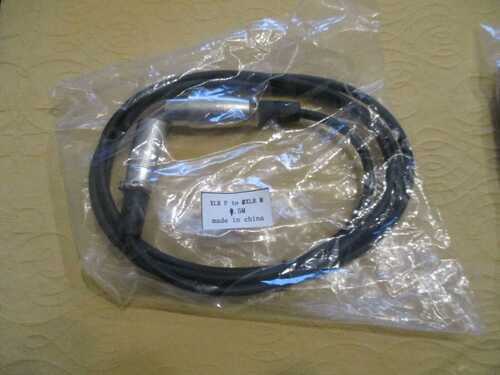 XLR MALE TO XLR FEMALE CABLE / NEW / AS PIC / 1.5M LENGTH.