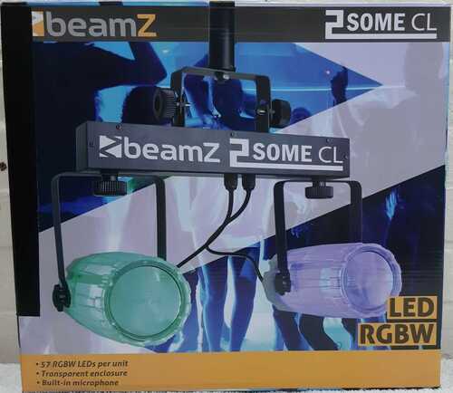 Beamz 2-Some Clear LED Disco Party DJ Light Effect - Red Green Blue White