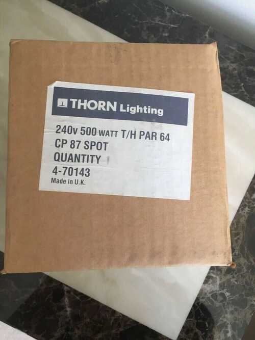 Thorn Lighting CP87 240V 500W Spot Par64 Lamp. Made in UK