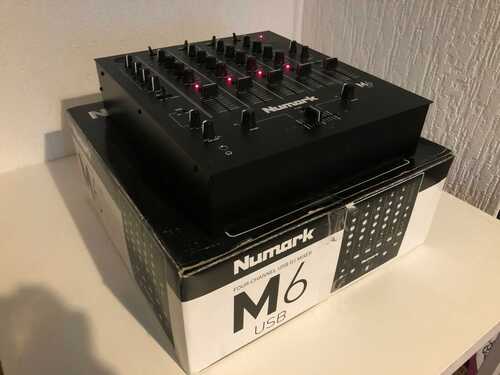 Numark M6 USB 4-Channel USB DJ Mixer - Black