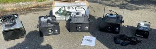 stage Fogger and smoke machine job lot seeDescription