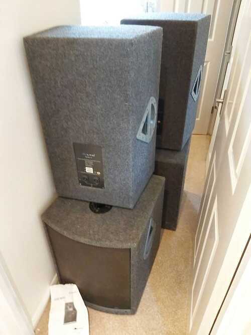 2 pairs of Elvis Alto 15S Passive Speakers and Elvis Alto 15S Subs In VGC.